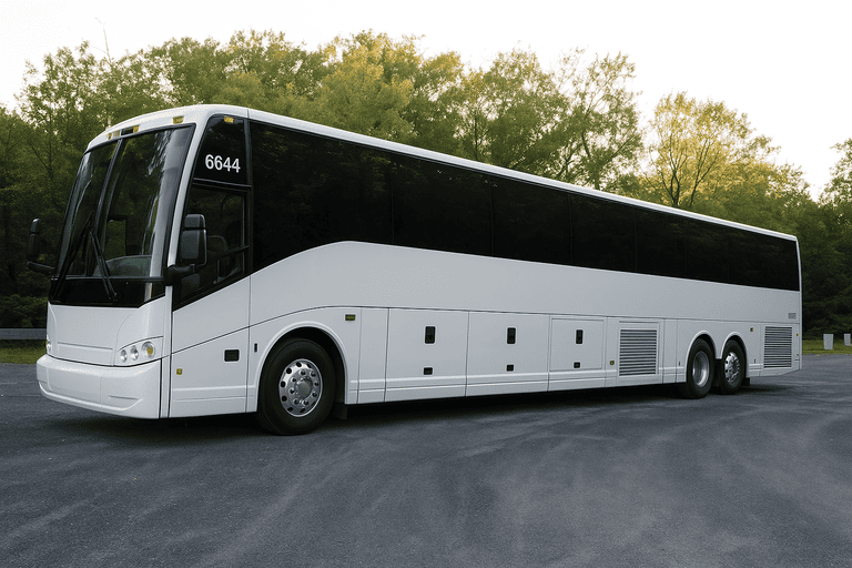 exterior of Charter Bus Rental Toms River coach bus